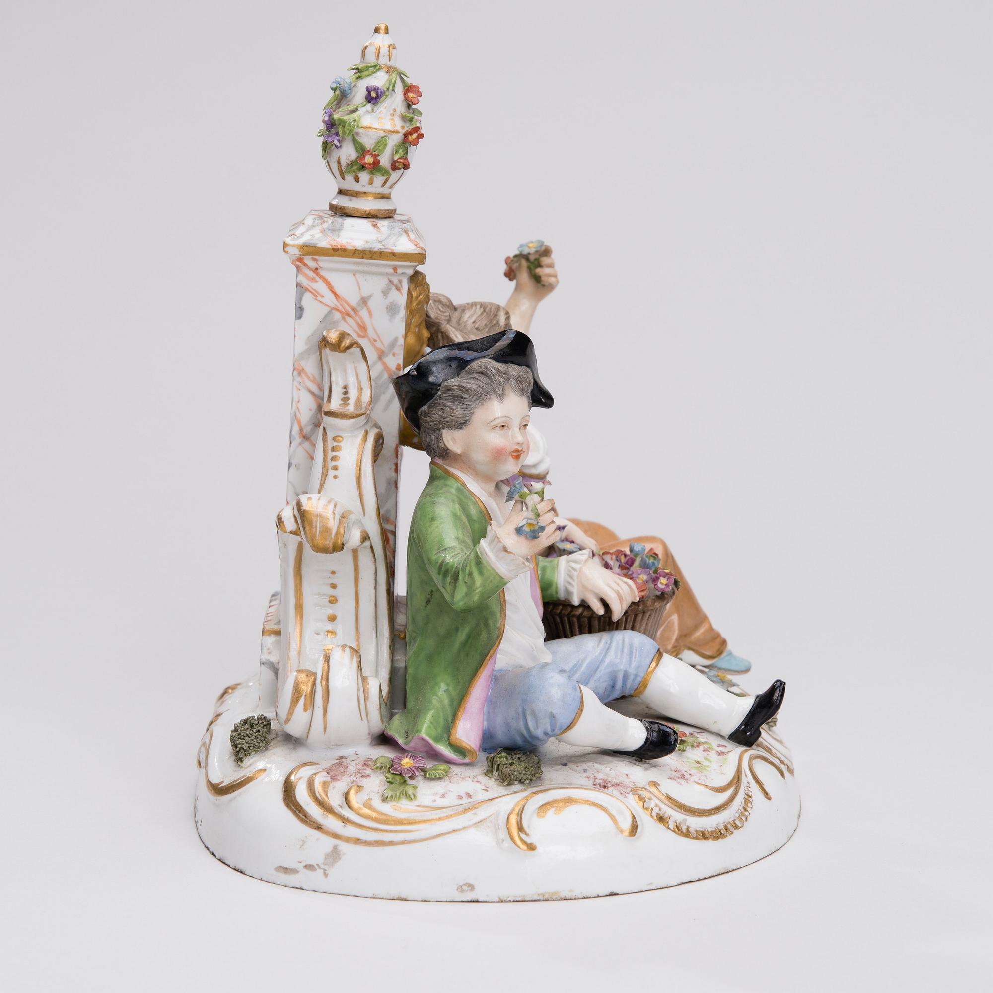 FIGURIN, porslin, Passau, Tyskland, sekelskiftet 1800/1900.