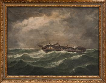 W MITCHELL, olja på duk, England 1800-talets andra hälft.