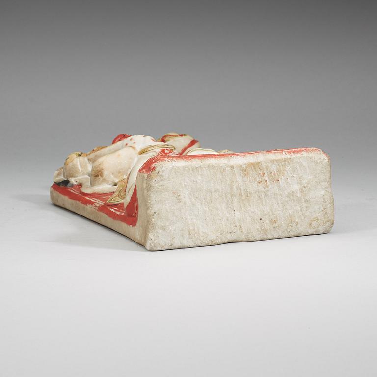 An alabaster sculpture of Hanuman, India, 19th Century.