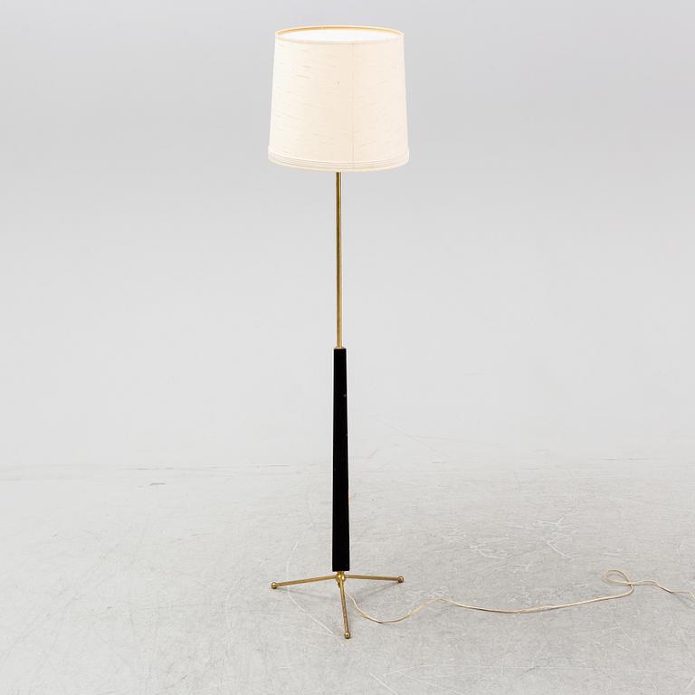 A brass floor lamp from E. Hansson & Co., Malmö, 1950's.