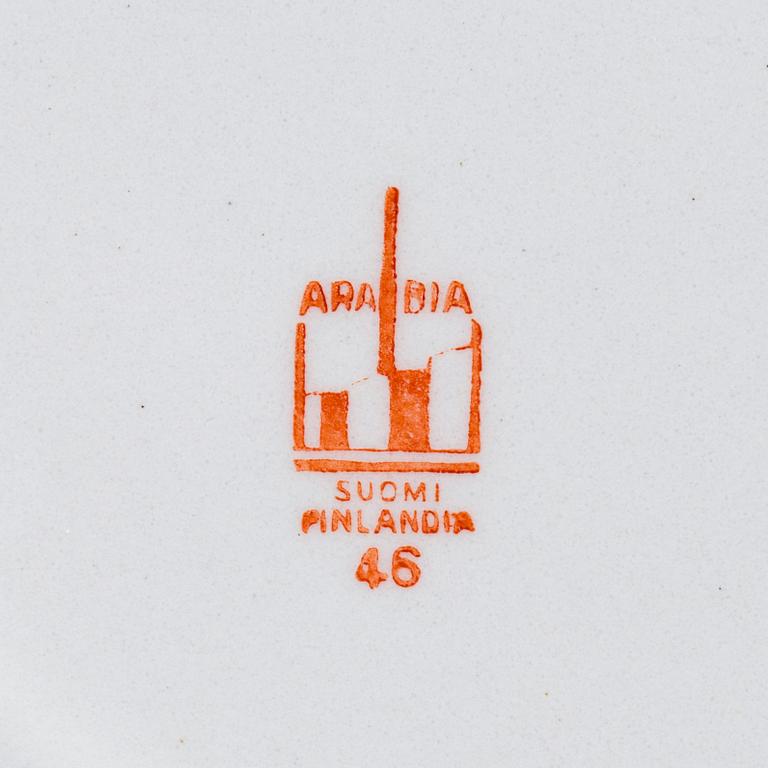 Matservis, 60 delar, "Hermes", fajans, Arabia, 1940-1945.