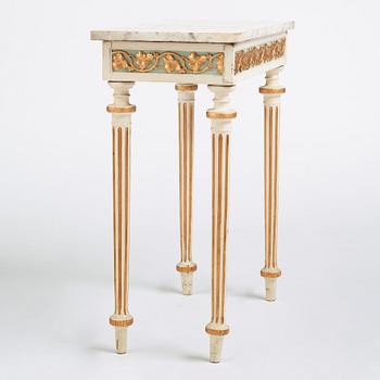 A late Gustavian 18th century console table.