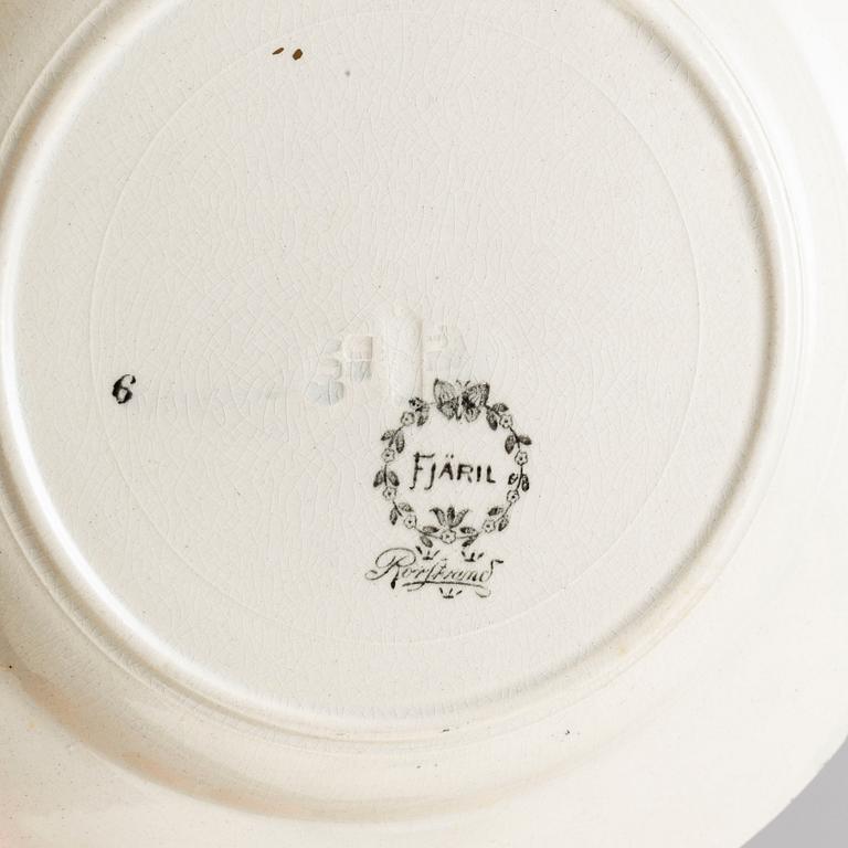 MAT- och KAFFESERVIS, 37 delar, flintgods. "Fjäril", Rörstrand, 1900-tal.