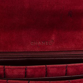 Chanel, Suede Chocolate bar flap bag, laukku, 2000-2002. - Bukowskis