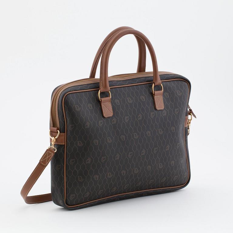 CHRISTIAN DIOR, a brown bag briefcase.