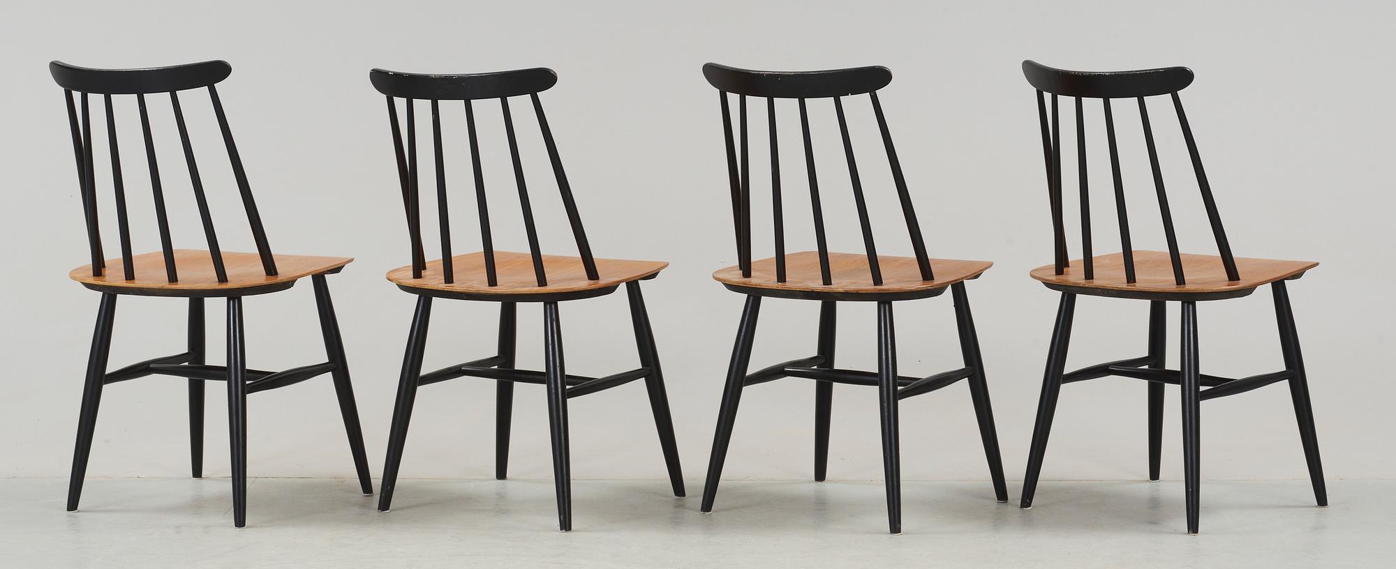 STOLAR, 4 st, "Fanett", Ilmari Tapiovaara, Edsbyverken, 1900-talets mitt.