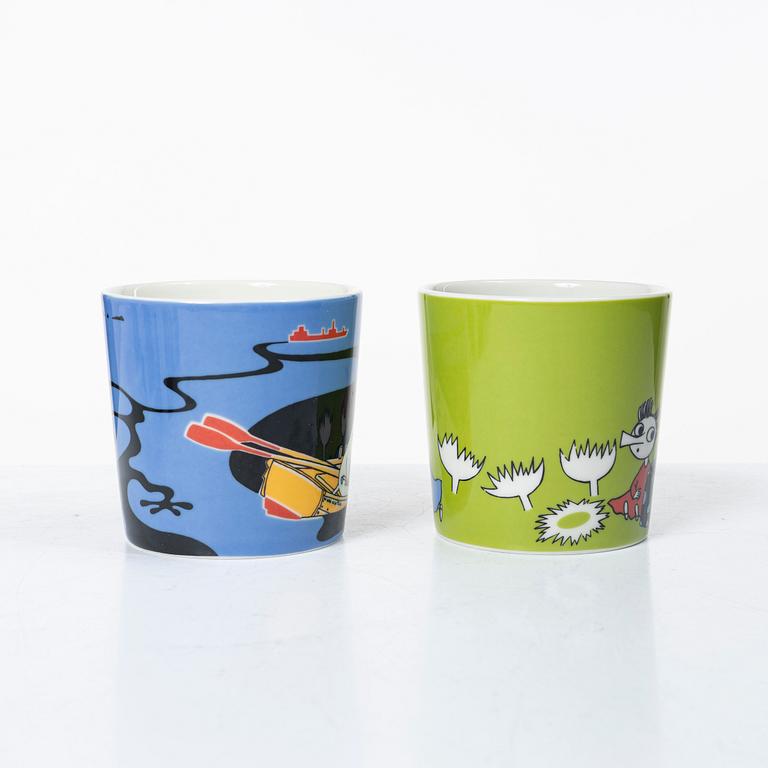 Arabia, 29 Moomin mugs, Finland.
