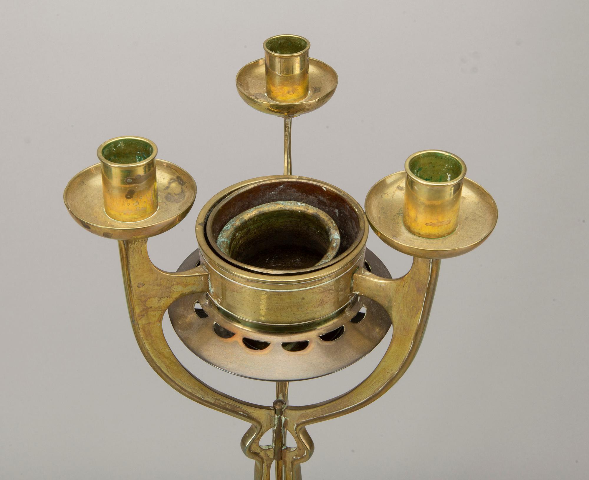 GEORG WOJIDKOW kandelaber Malmö tidigt 1900-tal.