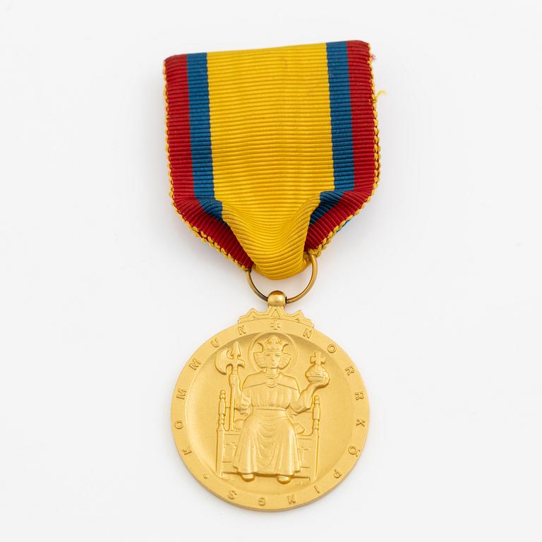 S:t Olofsmedaljen, 18k guld.