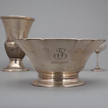 PARTI SILVER, 16 delar, bl.a. GAB, 1924. Vikt ca 430 gram.