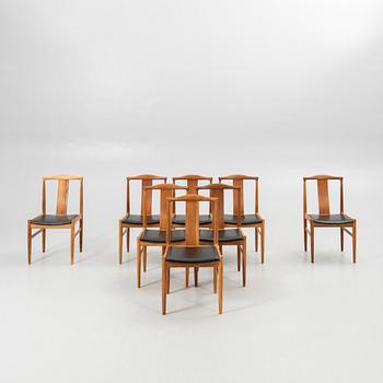 Jan Ekselius, stolar, 8 st, JOC Möbler, Vetlanda, 1900-talets andra hälft.