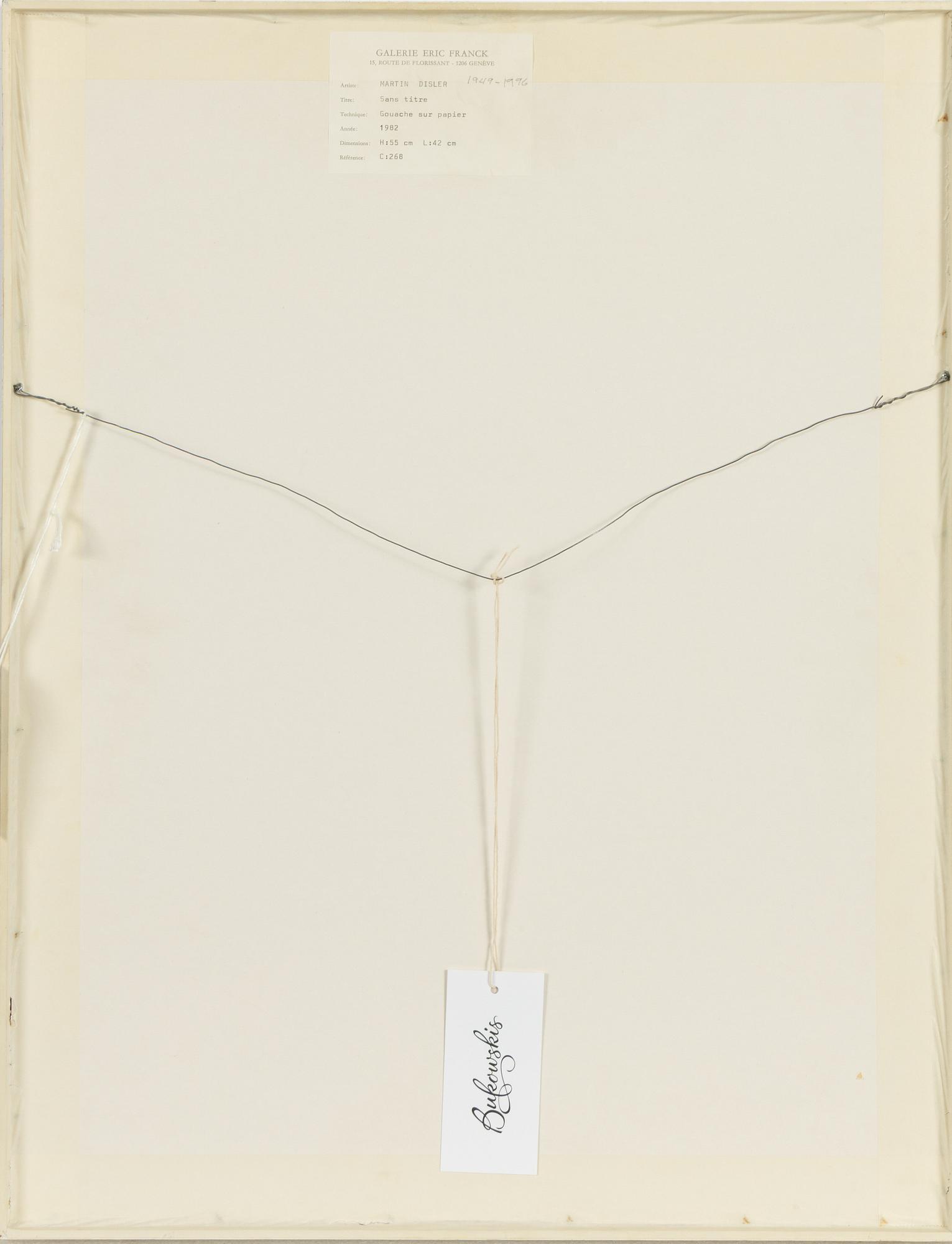 Martin Disler, Untitled.