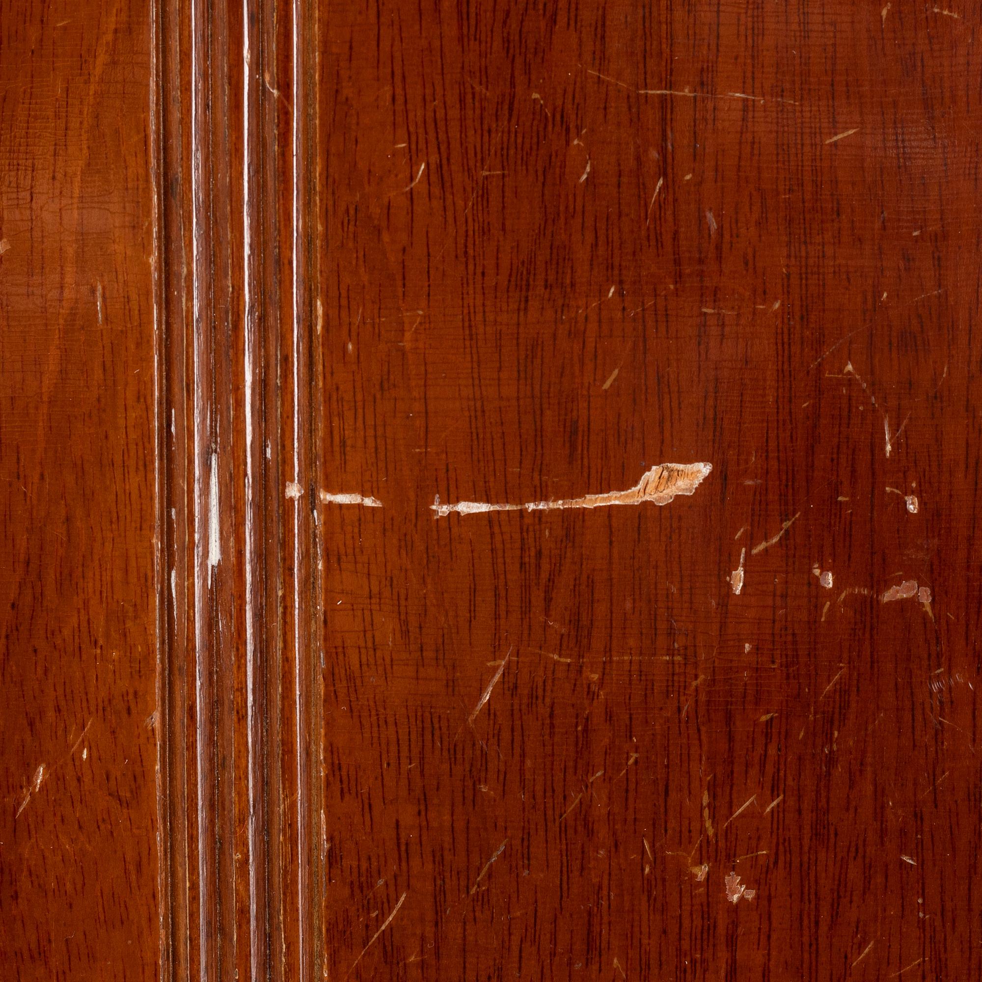 A mahogny veneered art noveau archive cabinet, early 20th Century.