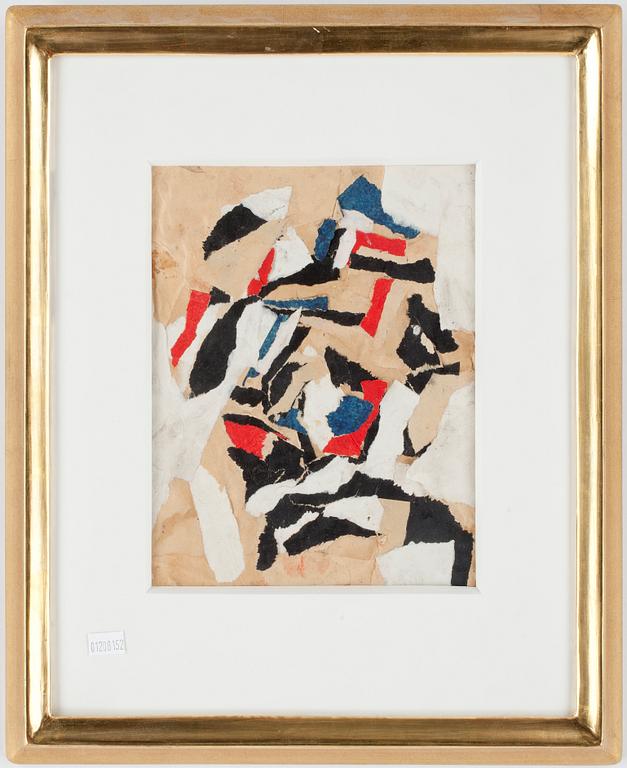 BENGT LINDSTRÖM, collage, sign à tergo.