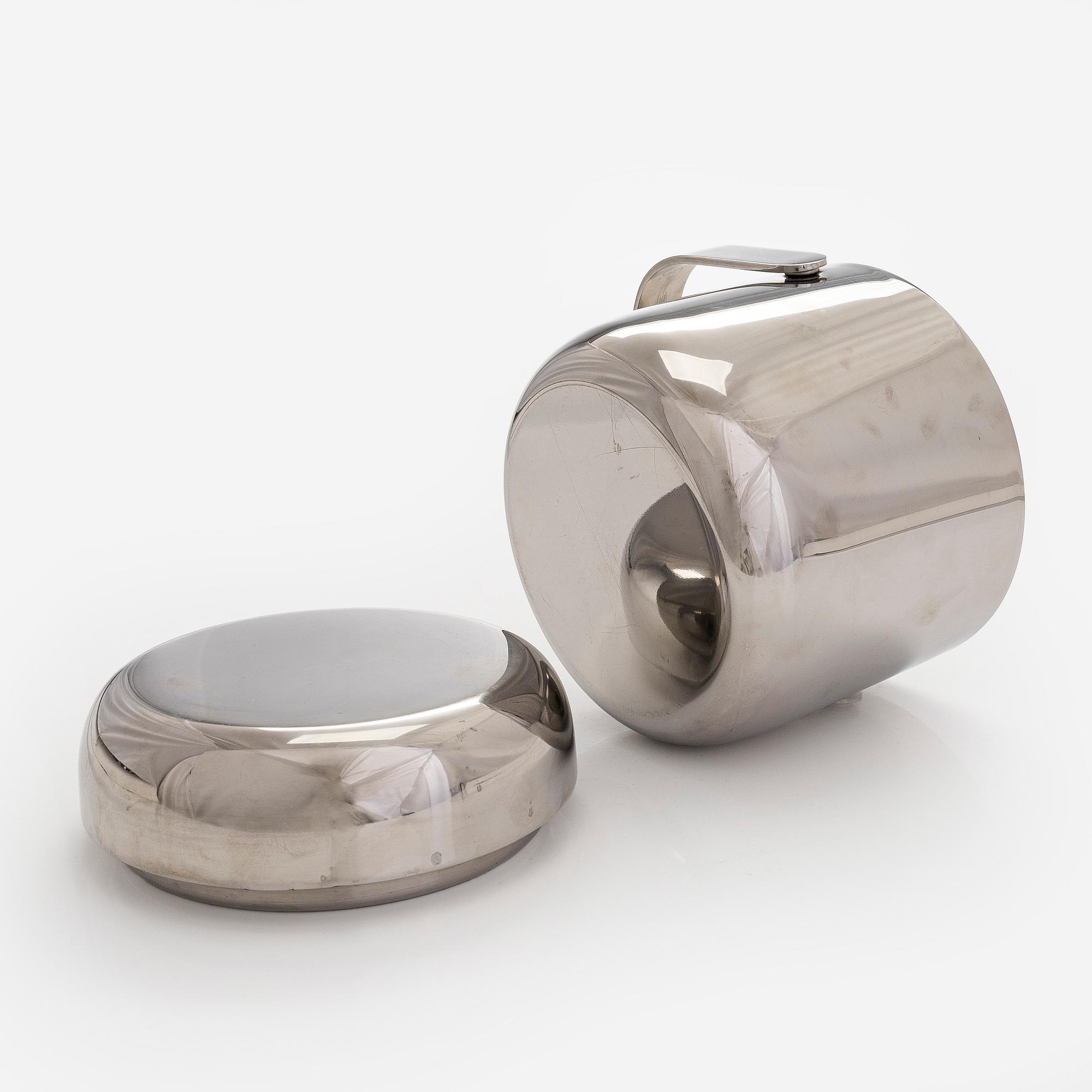 Timo Sarpaneva, a stainless steel ice bucket for OPA, Finland.