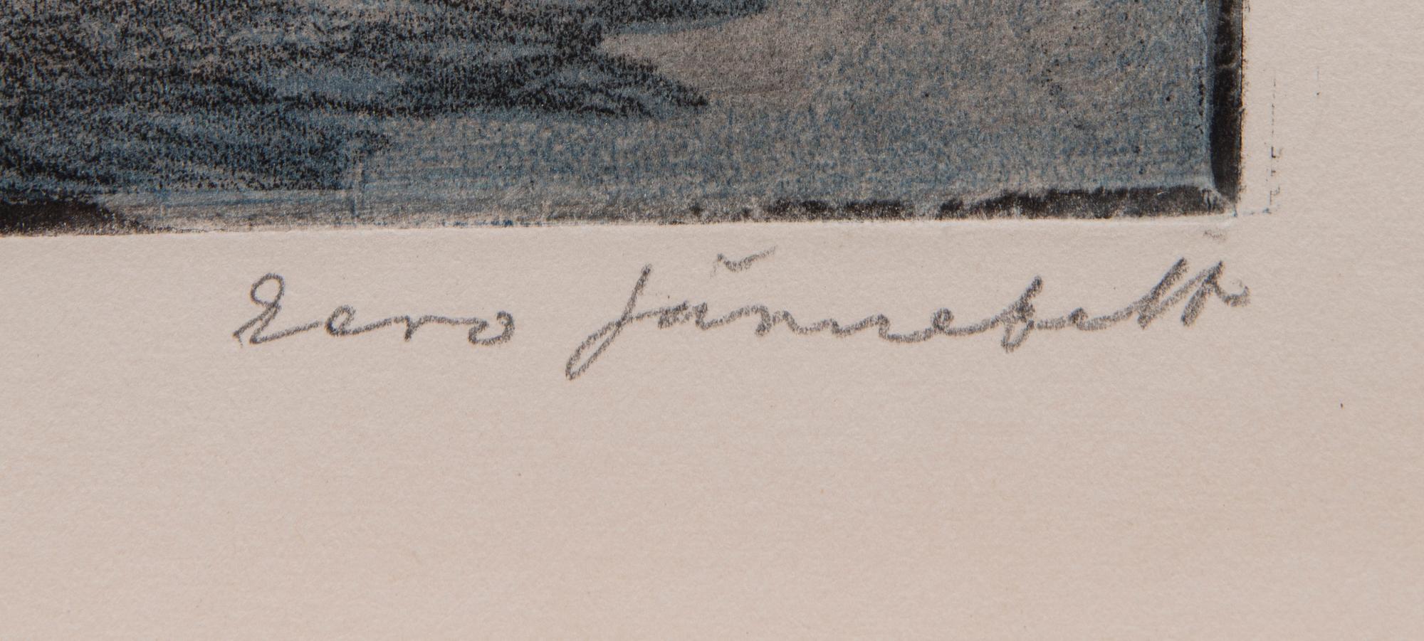 EERO JÄRNEFELT, etsning, signerad.