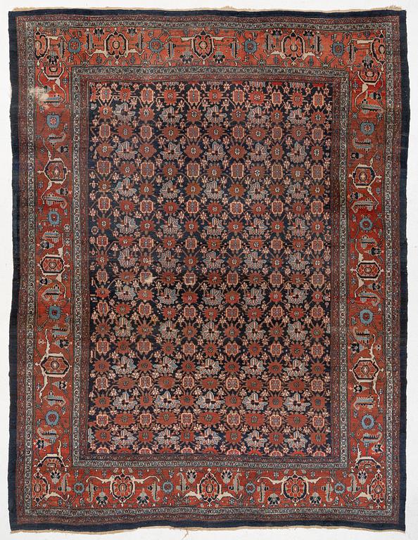 An antique carpet, probably Bidjar, West Persia, c. 447 x 340 cm.