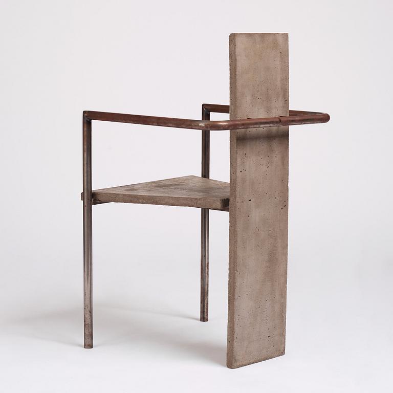Jonas Bohlin, "Concrete", karmstol, ed. 35/100, Källemo, Värnamo 1981.