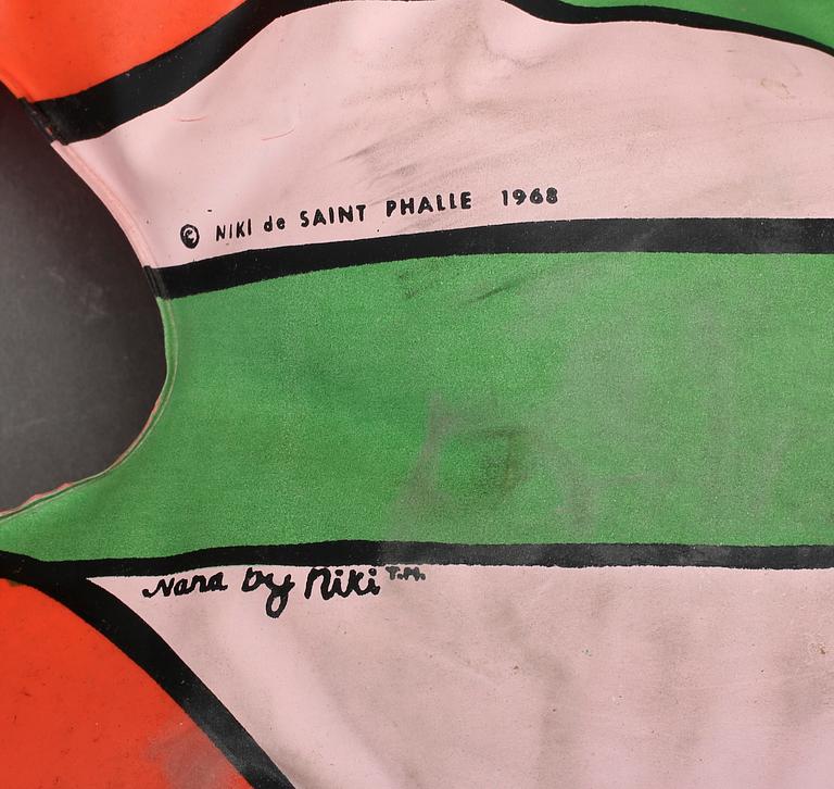 NIKI DE SAINT PHALLE, figur, plast, "Nana by Niki", signerad, formgiven 1968.