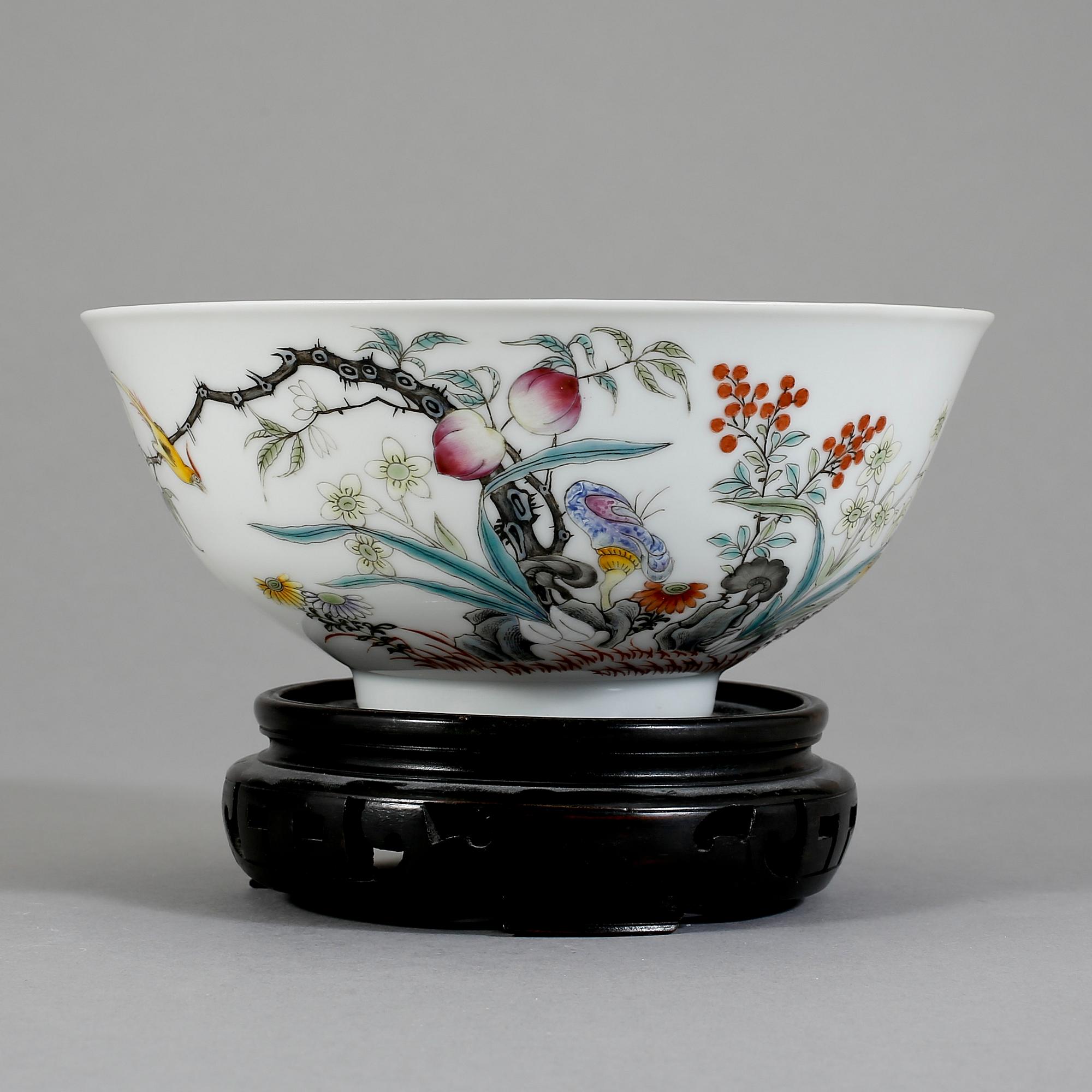 SKÅL, porslin, Kina 1900-tal.