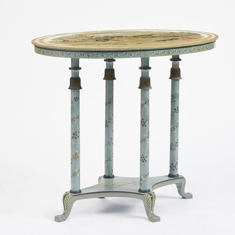 Carl Malmsten, an oval Swedish Grace table, cabinetmaker Albin Johansson, Stockholm, for Villa Kvikkjokk, 1927.