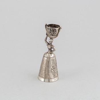 A silver wedding cup, probably Austria, first half of the 20th century.
