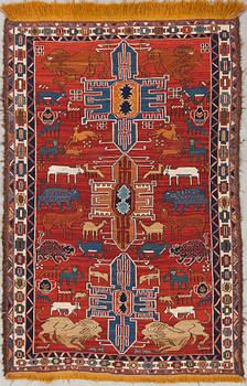 MATTA, old/semiantik, orientalisk, figural, ca 130 X 84 cm.