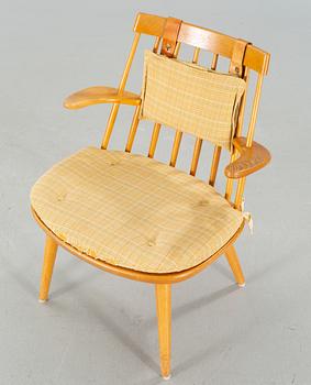 A mid 20th century "Sibbo" armchair, designed by Yngve Ekström.