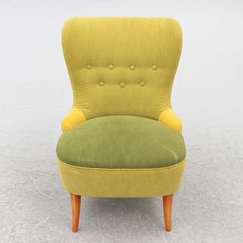 A Swedish sofa and chair, mid 20th century.