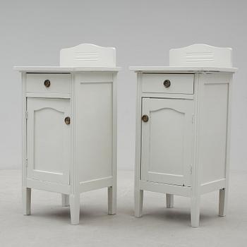 SÄNGBORD, ett par, jugend, 1900-talets början.