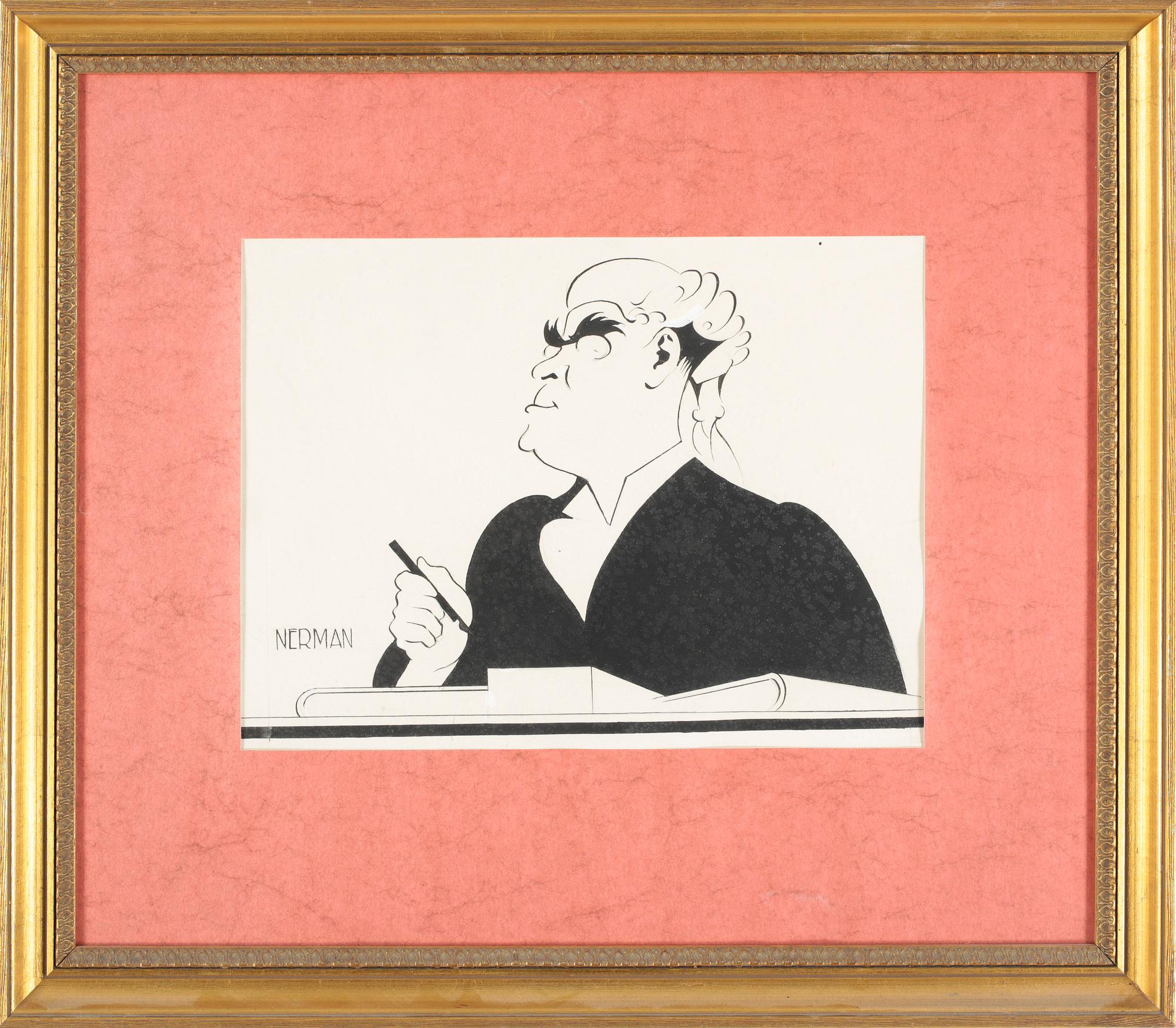 EINAR NERMAN, tusch, signerad.