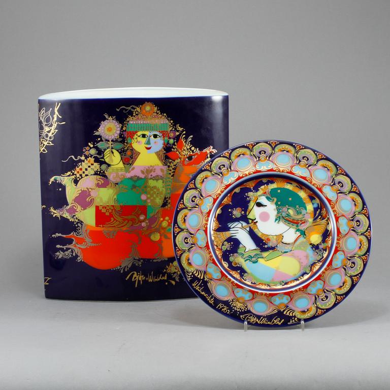 VAS samt FAT, porslin, Björn Wiinblad, Rosenthal, Studio-Line. 1900-talets fjärde kvartal.