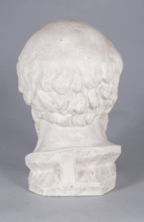 SKULPTUR, gips, signerad B.T?. 1900-tal.