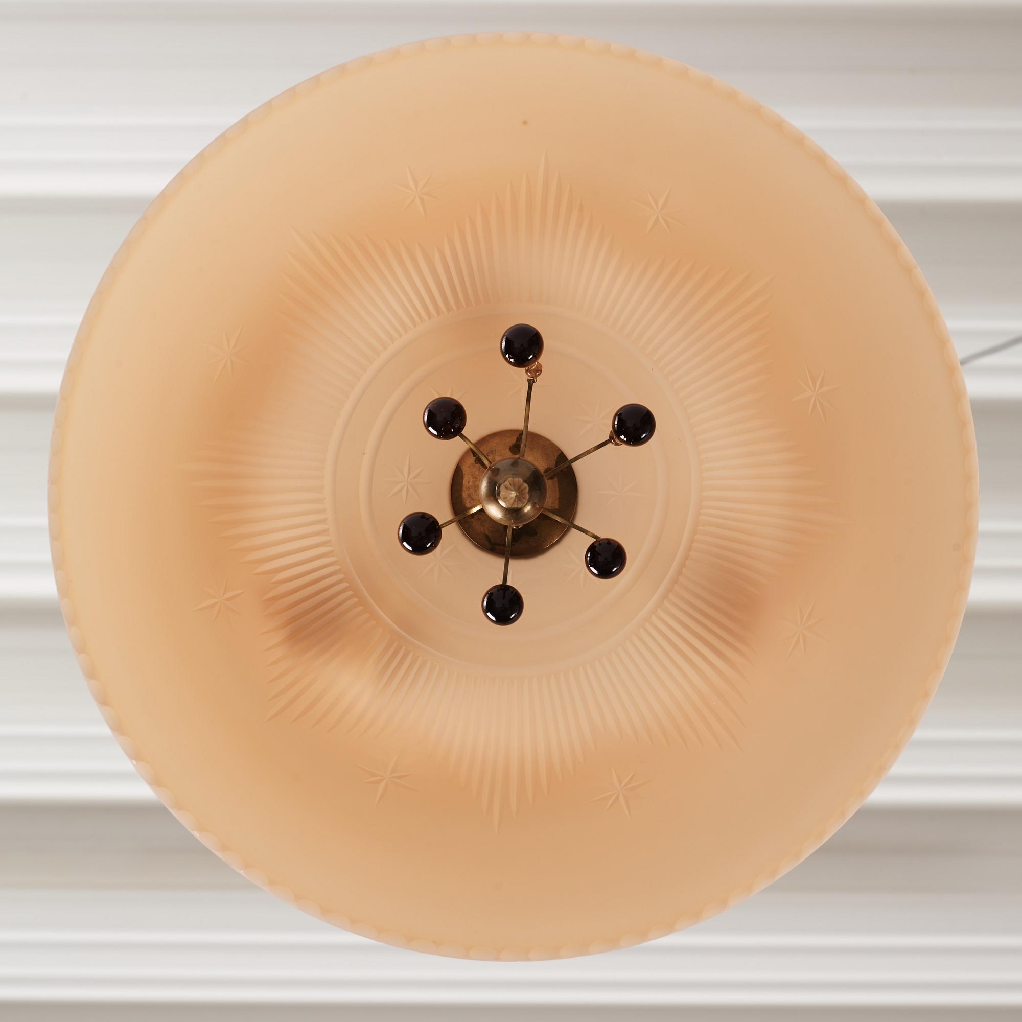 Harald Notini, taklampa, modell "6272", Arvid Böhlmarks Lampfabrik, 1920-30-tal.