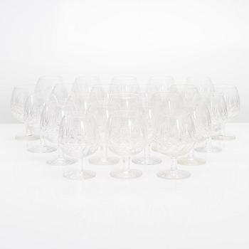 A 110-piece set of glassware from Riihimäen Lasi, Leo-, Yrjö and Aino series, mid- and latter half of the 20th century.