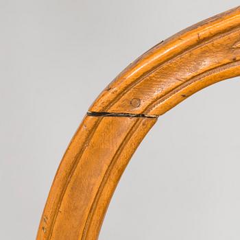 Four Swedish Gustavian chairs, 18th century.
