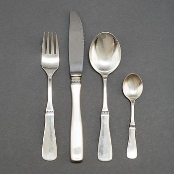 A second half of the 20th Century 48-piece 'Uppsala' silver cutlery service.