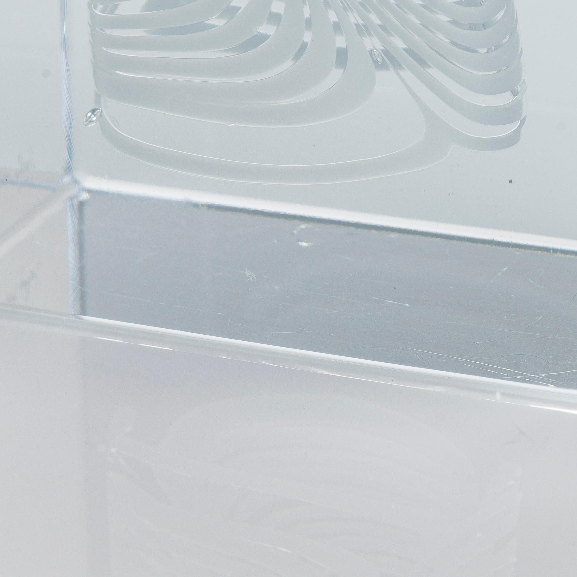 Oiva Toikka, specialkub, "Sally Albatross", signerad Oiva Toikka Nuutajärvi Notsjö.