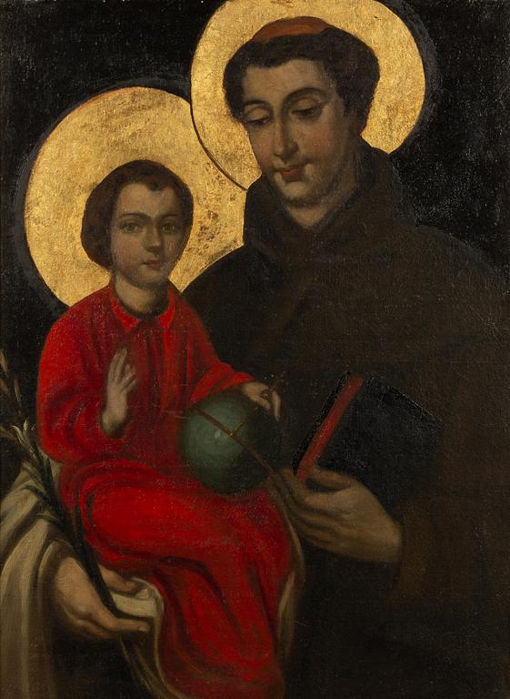 Okänd konstnär, troligen 1800-tal, Salvator Mundi.