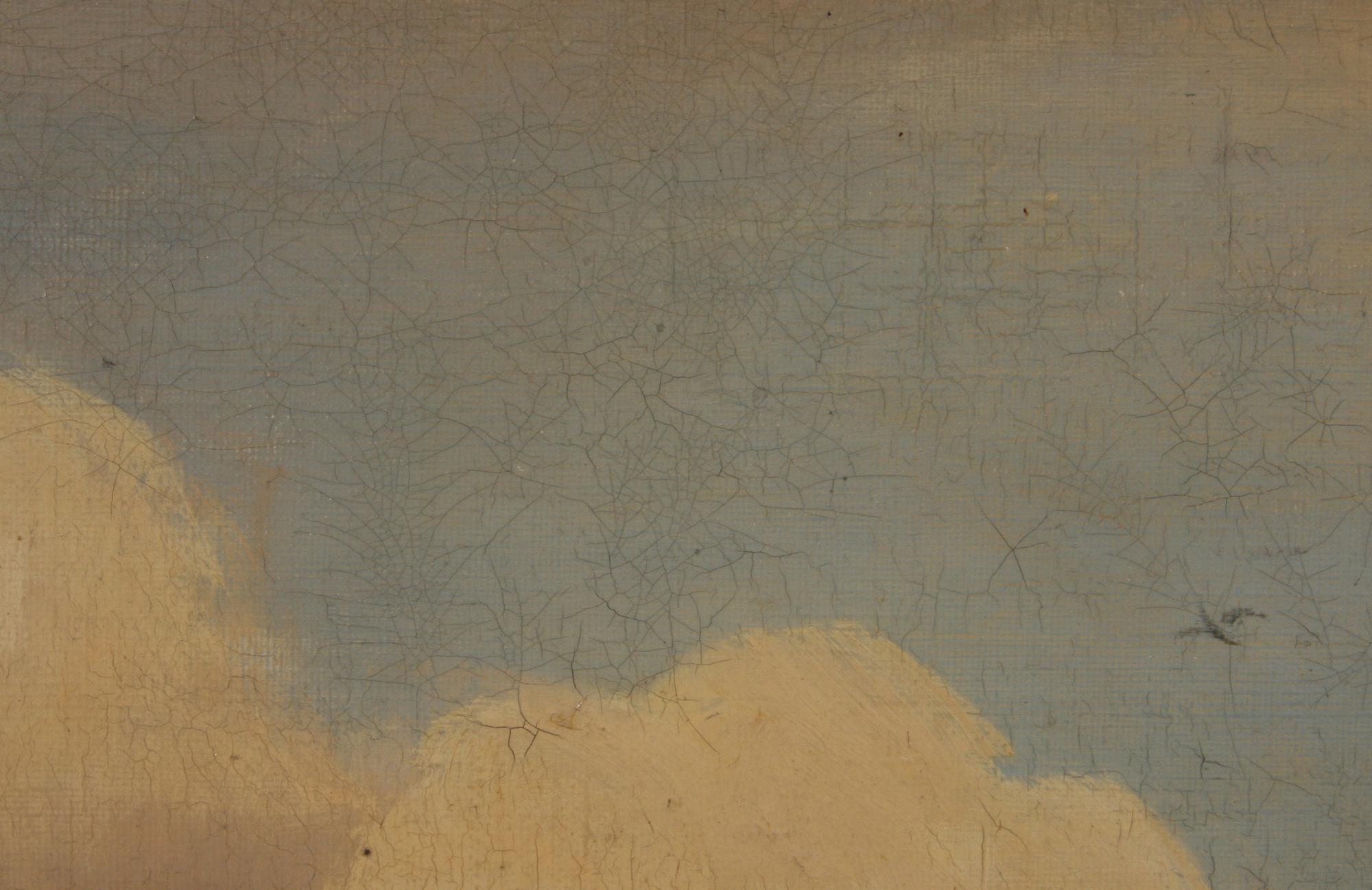 AUGUSTA BORG, olja på duk, sign samt dat "Paris 1881".