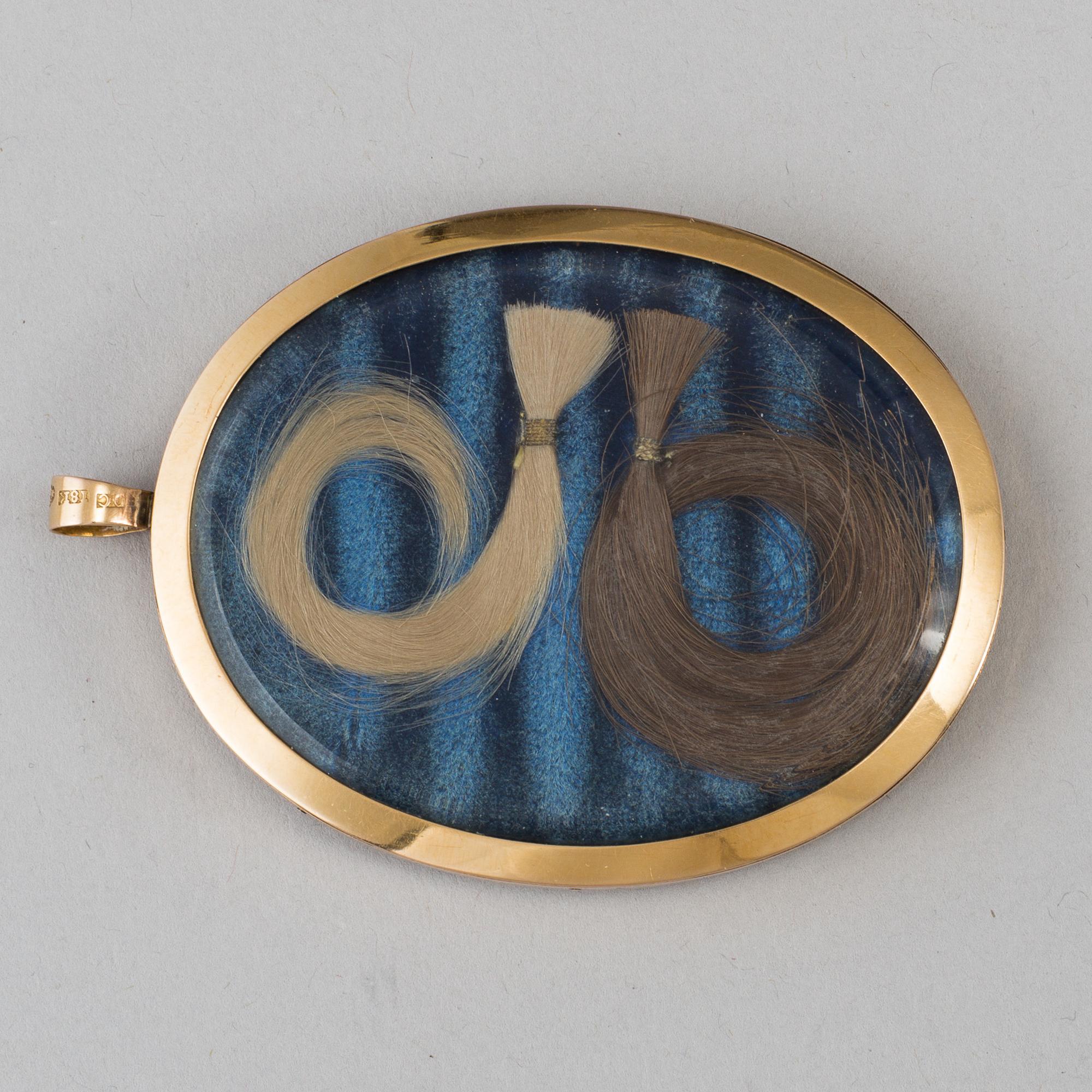 CARL VIERTEL, attributed to, early 19th century, in golden 18K frame by Olof Carlström, Stockholm 1804.