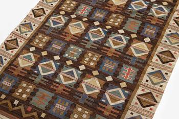 Märta Måås-Fjetterström, a 'Renaissance' drape, flat weave, c. 248 x 144 cm, signed MMF.