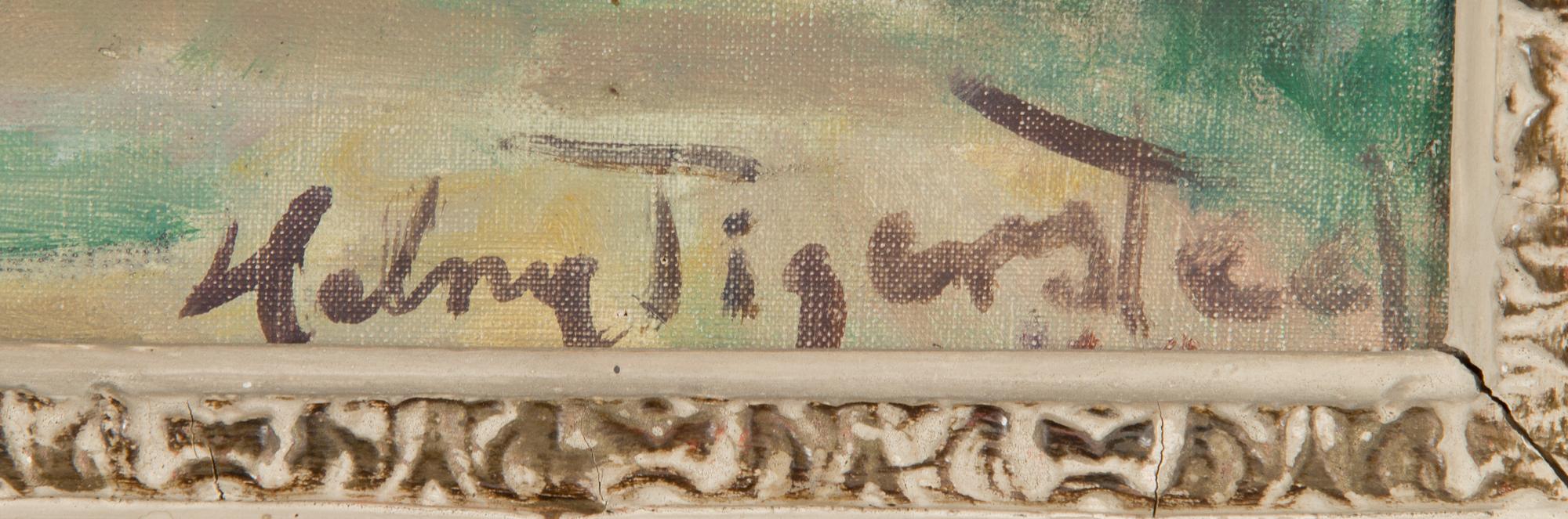 Helny Tigerstedt, olja på duk, signerad.