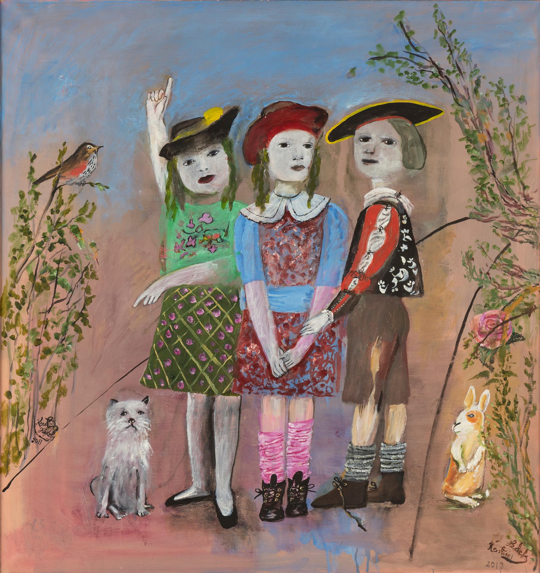 Kerstin Hedeby-Pawlo, oil on canvas, signed and dated 2010 and 2011.