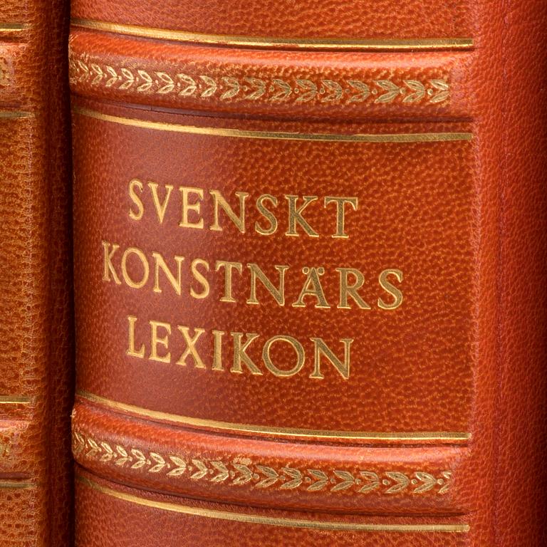 SVENSKT KONSTNÄRSLEXIKON, I-V vol, Allhems Förlag, Malmö 1952-1967.