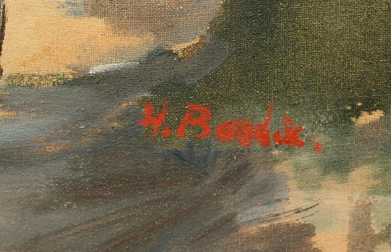 HANS BENDIX, olja på duk, signerad.