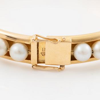 Alton, bracelet, 18K gold, with pearls.