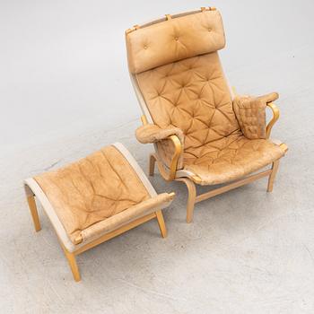 Bruno Mathsson, armchair with footstool, "Pernilla", Dux.