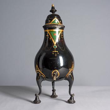 SAMOVAR, tenn, empir, 1800-talets början.