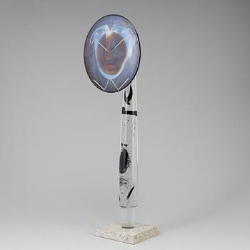 ANN WOLFF, glasskulptur, 1980-tal, signerad.